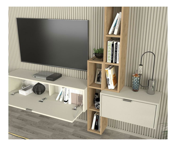 Obývací stěna Edge (dub pískovcový)