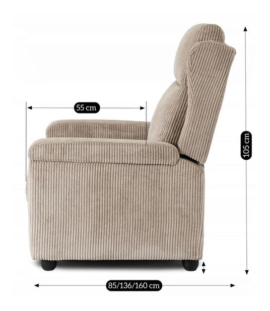 Polohovací křeslo Suplicios (béžová) *výprodej