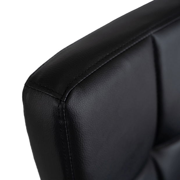 Barová židle Normativa (černá ekokůže)