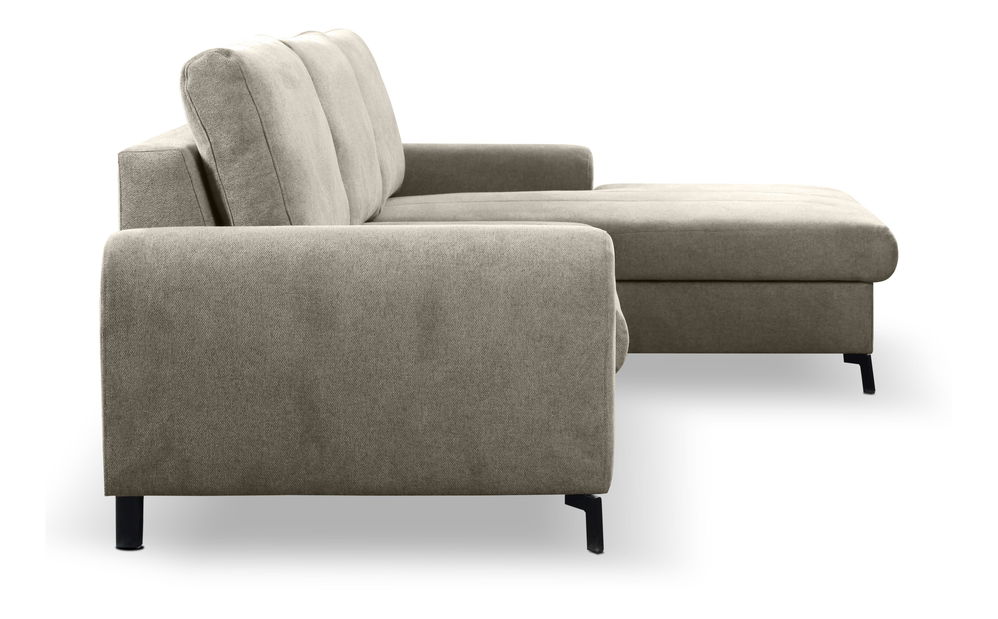 Rohová sedací souprava Akitu (šedohnědá) (P)