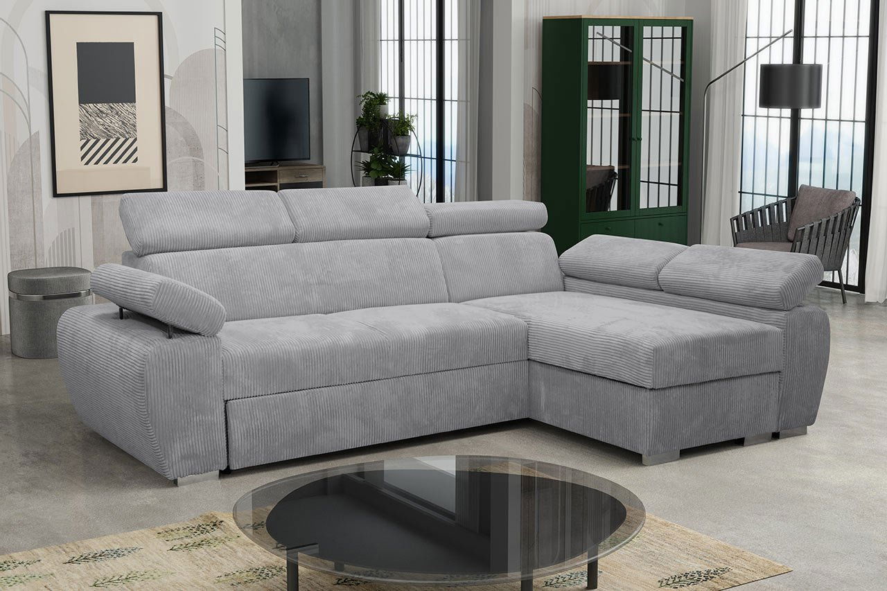 Rohová sedací souprava Gozo Mini Premium (světle šedá) (P)