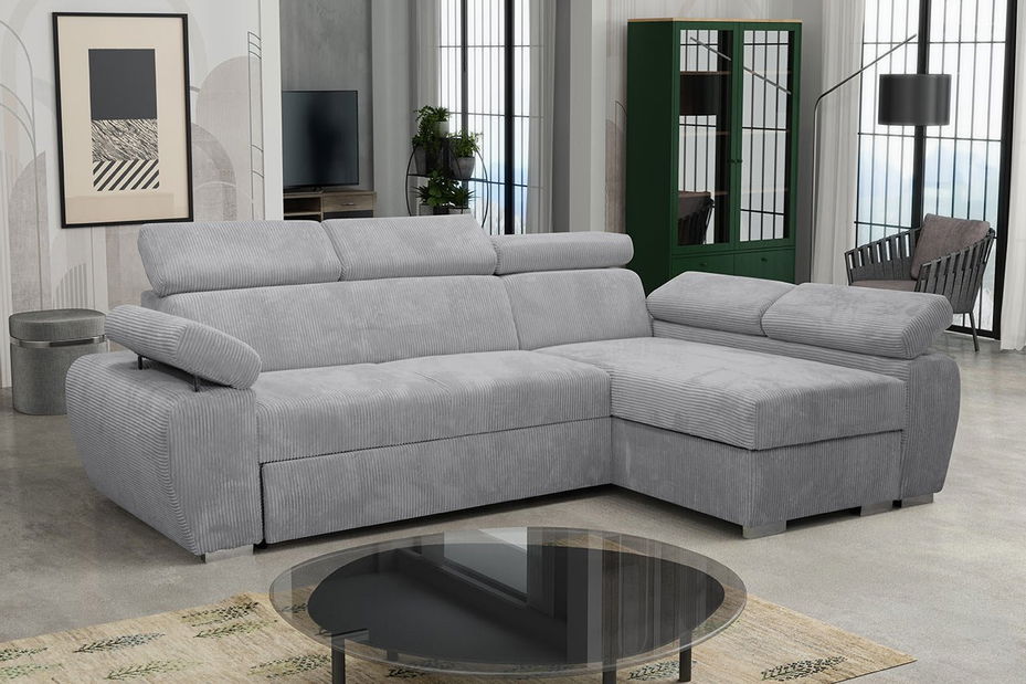 Rohová sedací souprava Gozo Mini Premium (světle šedá) (P)