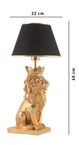 Stolní lampa Grandeleo 1 (černá + zlatá)