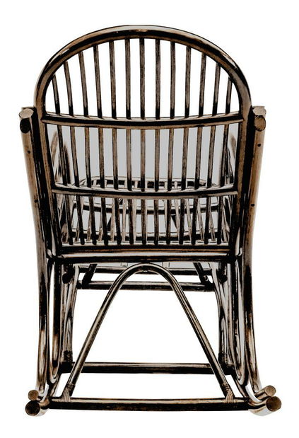 Houpací křeslo Agate (tmavě hnědá + béžová)