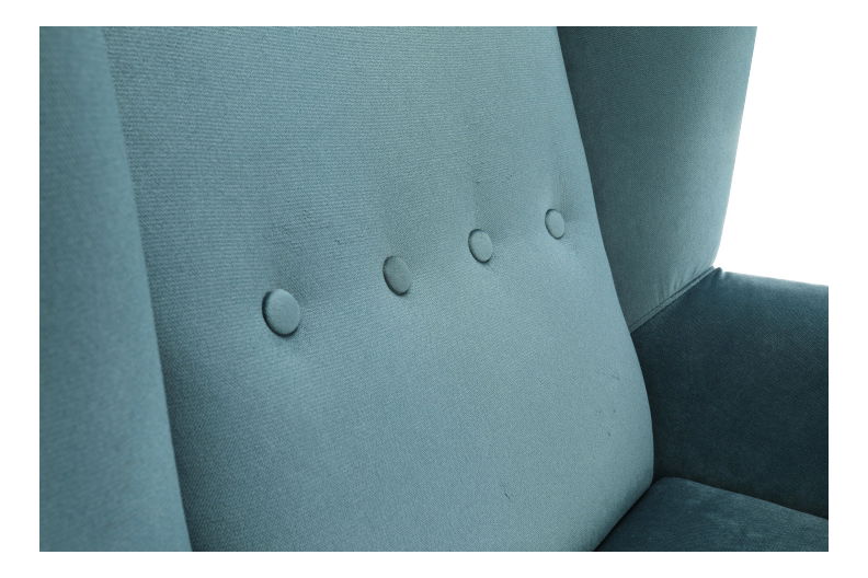 Křeslo ušák Royse Kronos 25 (mentolová + buk)