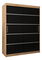 Šatní skříň 180 cm Verika 1 180 (dub artisan + černá)