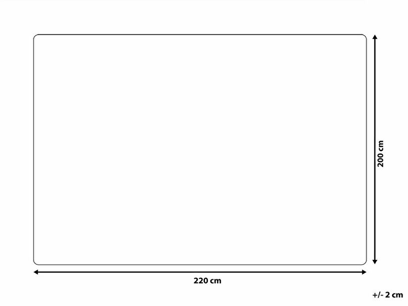 Deka 220x200 cm TEKRE (polyester) (hnědá)