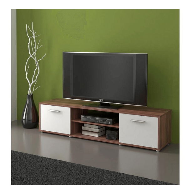 TV stolek/skříňka Zelia 01 (švestka+bílá)