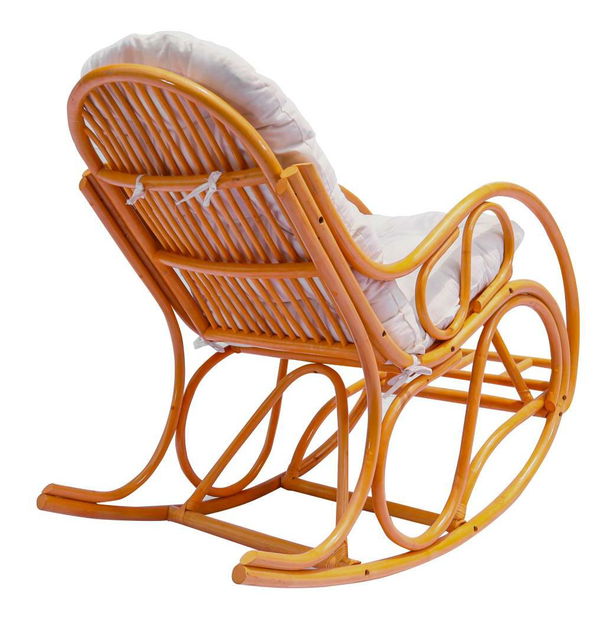 Houpací křeslo Agate (medová + béžová)