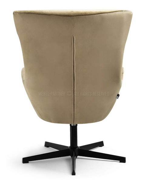 Křeslo Aaron (béžová + černá)