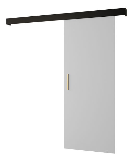 Posuvné dveře 90 cm Sharlene I (bílá matná + černá matná + zlatá)