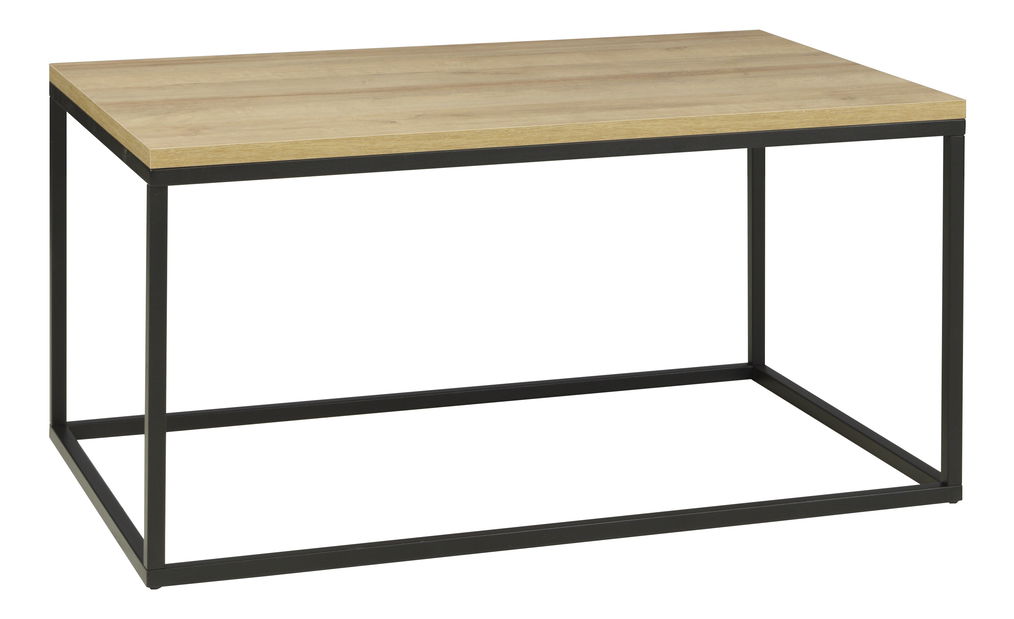 Konferenční stolek Kawa (dub riviera + černá)