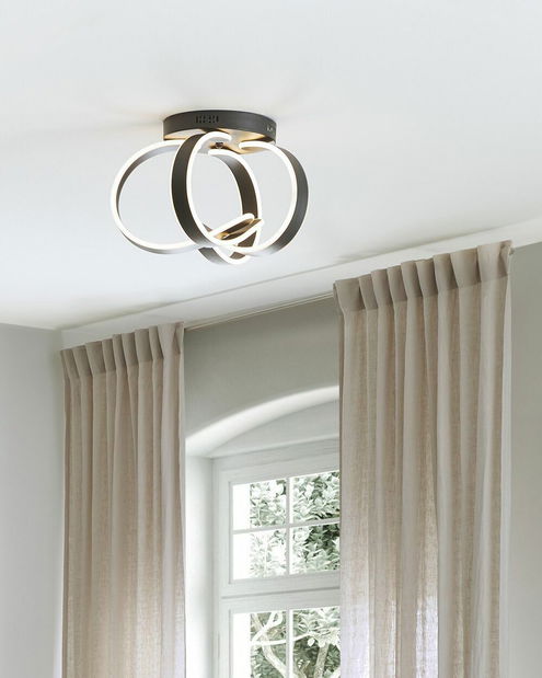 Stropní svítidlo Nurza (černá)