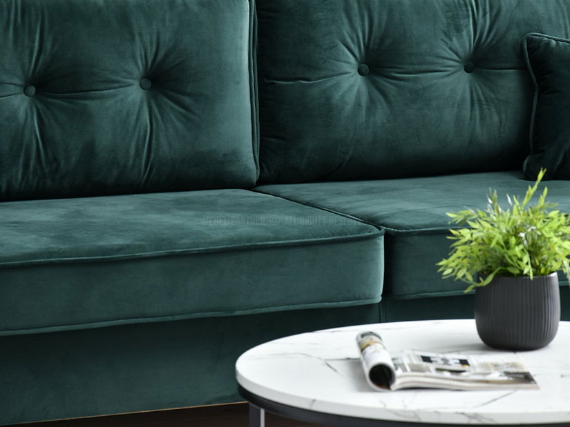 Pohovka dvousedačka Bacteria (zelená + černá)