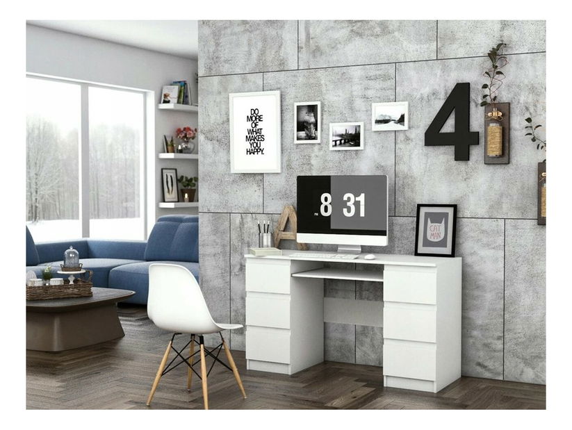 PC stolek Bran (bílá)