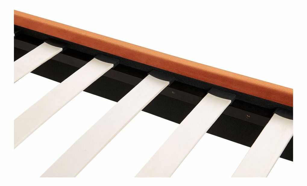 Manželská postel 140 cm Faris (oranžová) (s roštem)