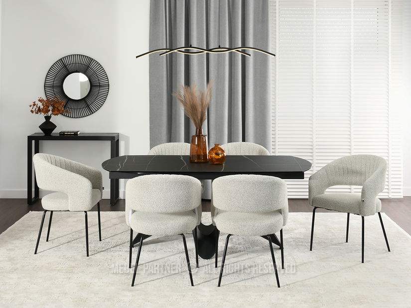 Židle Kim (béžová + černá)