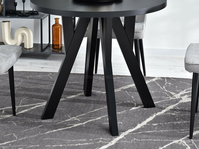 Jídelní stůl Bulgaria (černá + krémová)