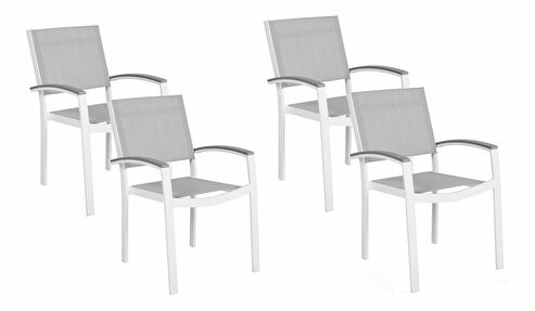 Set 4ks. židlí Pero (šedá)
