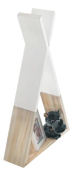 Dětská polička Cinderella (bílá + přírodní)