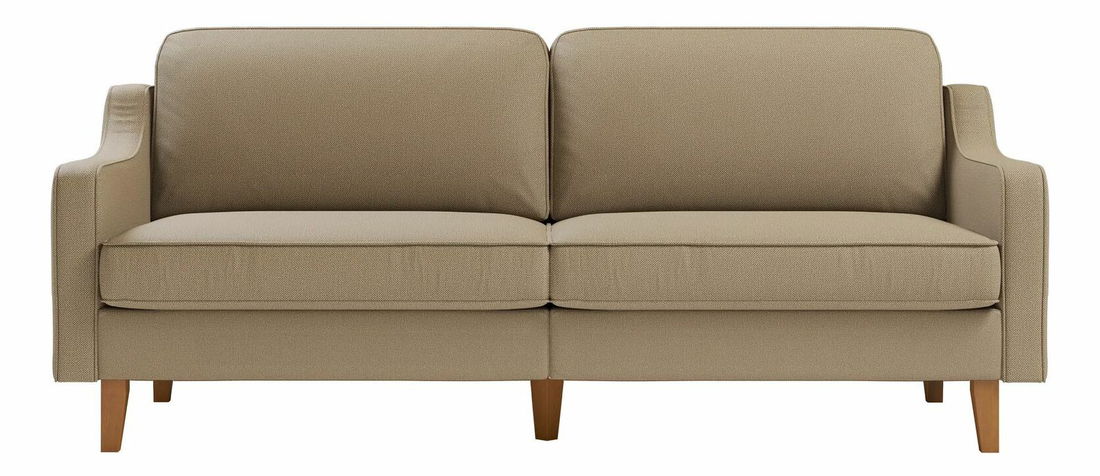 Pohovka trojsedačka Dělají E (tmavě šedá + ořech)