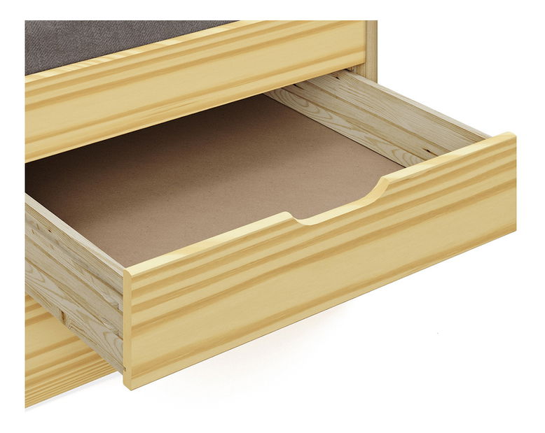 Jednolůžková postel 90x200 cm Marcy (hnědá)