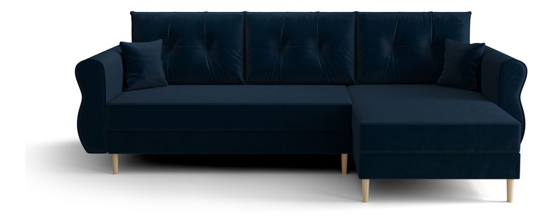 Rohová sedací souprava Arcane L (tmavě modrá) (P)