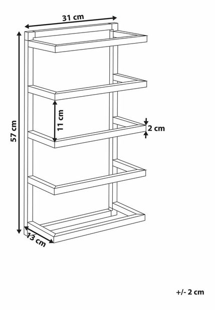 Stojan na ručník Carline (stříbrná)