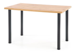 Jídelní stůl Maxom (dub wotan + černá) (pro 4 osoby)