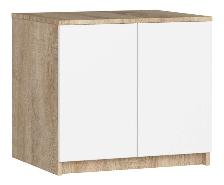 Nadstavba na skříň Sashka II (dub sonoma + bílá)