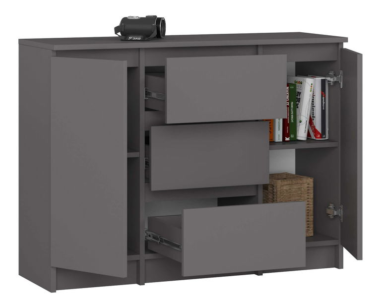 Komoda Kalista VI (šedý grafit)