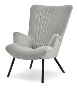 Relaxační křeslo Lanzaris (šedá + černá)