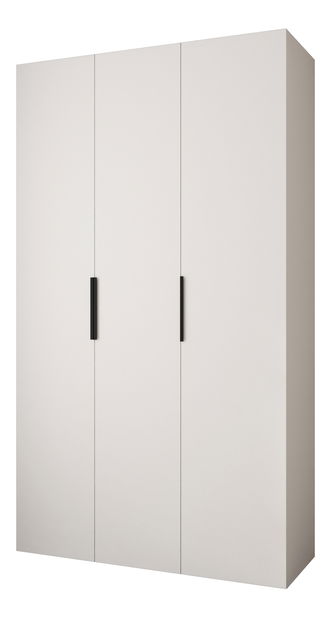 Šatní skříň 140 cm Carmela 40-4 (bílá + černá)