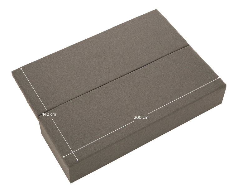 Rozkládací pohovka Elevo (hnědá) (s úl. prostorem)