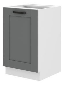 Dolní kuchyňská skříňka pod dřez Lucid 50 ZL 1F BB (dustgrey + bílá)
