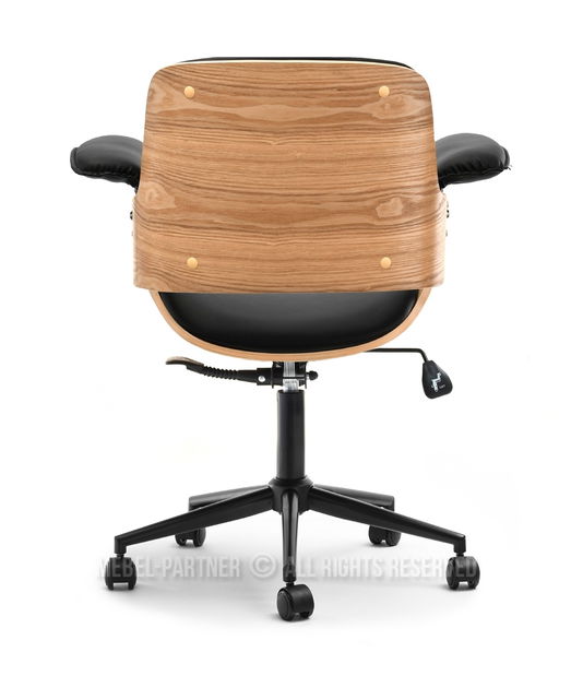 Křeslo Duckie (dub černý + černá)