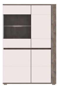 Vitrína 144 cm Amos (s osvětlením)