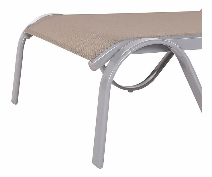 Zahradní lehátko Piedad (světlohnědá)