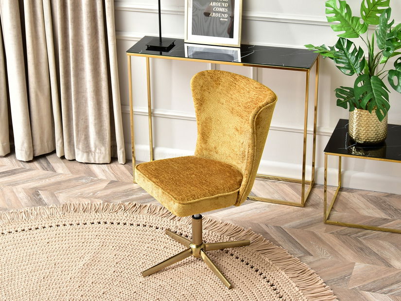 Relaxační křeslo Selteke (zlatá)