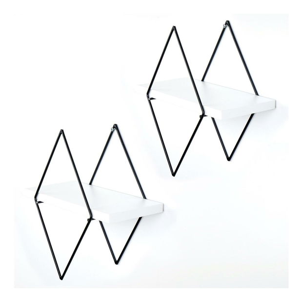 Dekorativní nástěnná police Duvelo 15 (bílá)