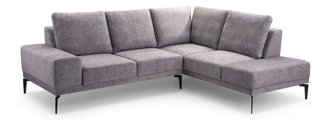 Rohová sedací souprava Loupe (šedá) (P)
