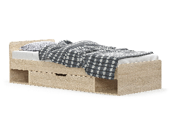 Jednolůžková postel 90 cm Terrell (dub sonoma) (bez roštu a matrace) *výprodej