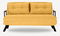 Pohovka futon Sandy (hořčičná)