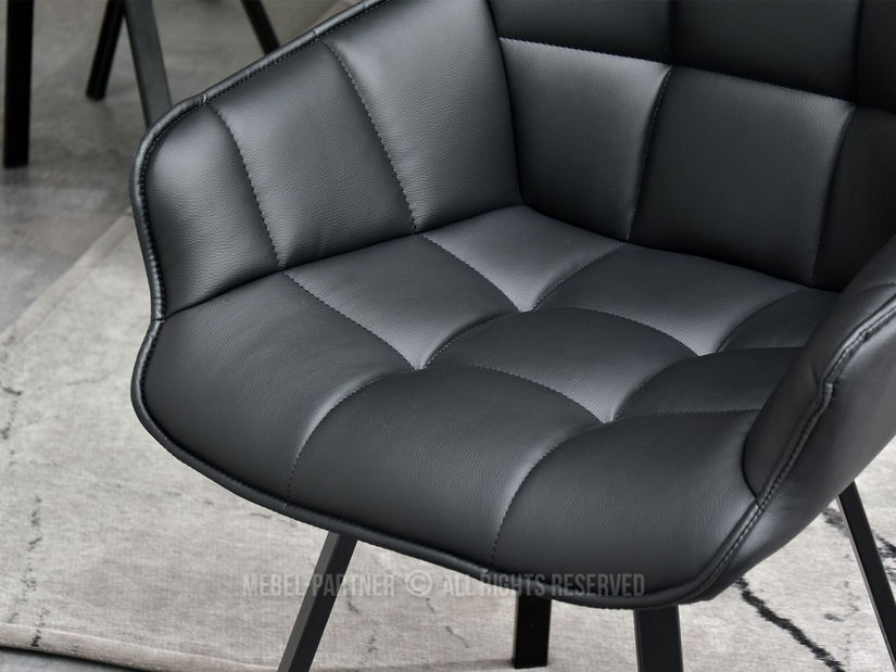 Židle Aranbura (černá + zlatá)