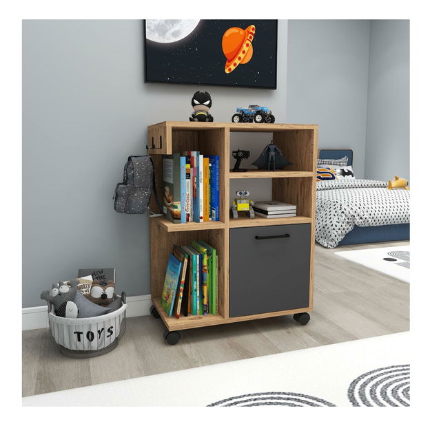 Koupelnová skříňka Rebooke (borovice atlantická + antracit)