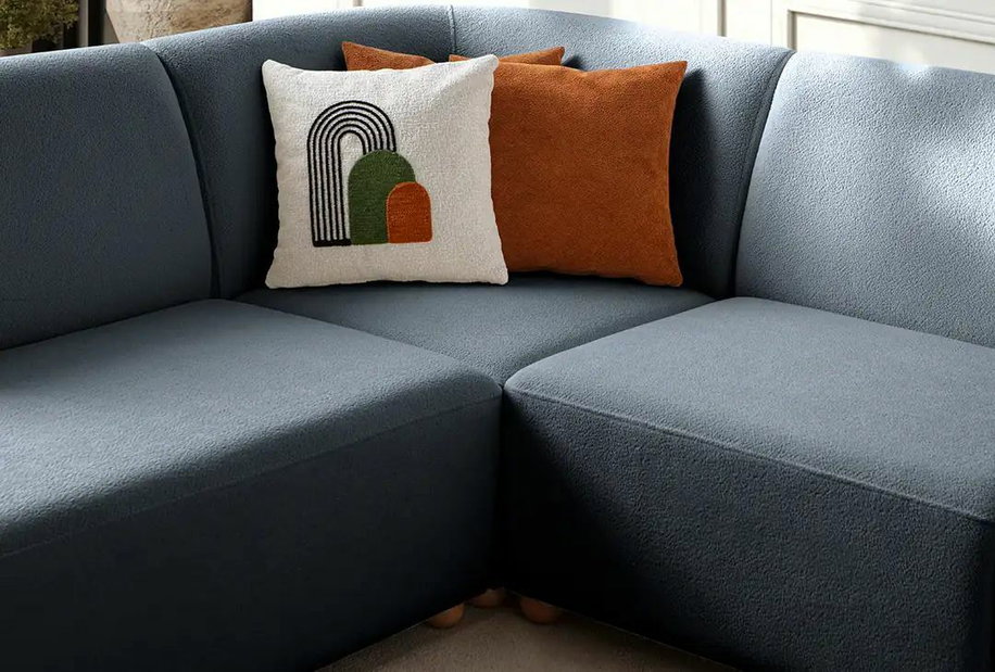 Rohová sedačka Slota (modrá) (L)