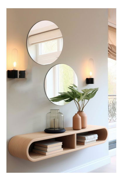 Sada 2ks. zrcadel Moluvu 2 (stříbrná)