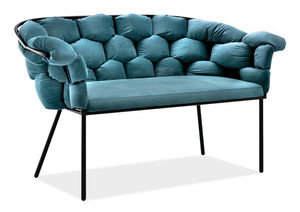 Pohovka dvousedačka Pegaban (černá)