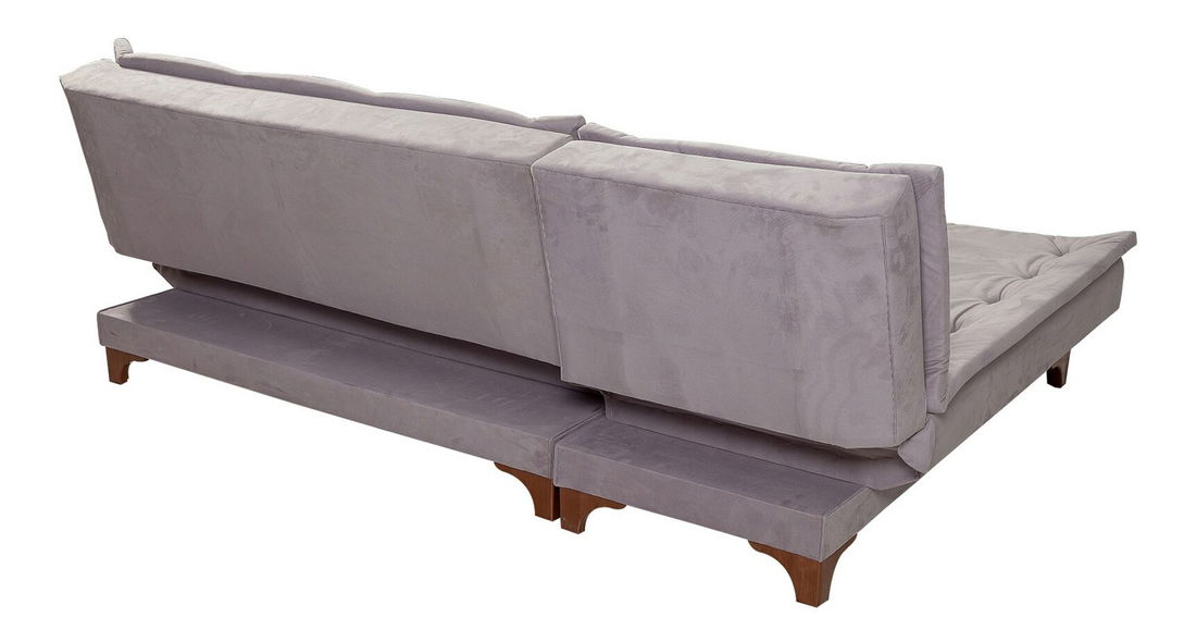 Rohová sedačka Klaudi C (šedá) (L)