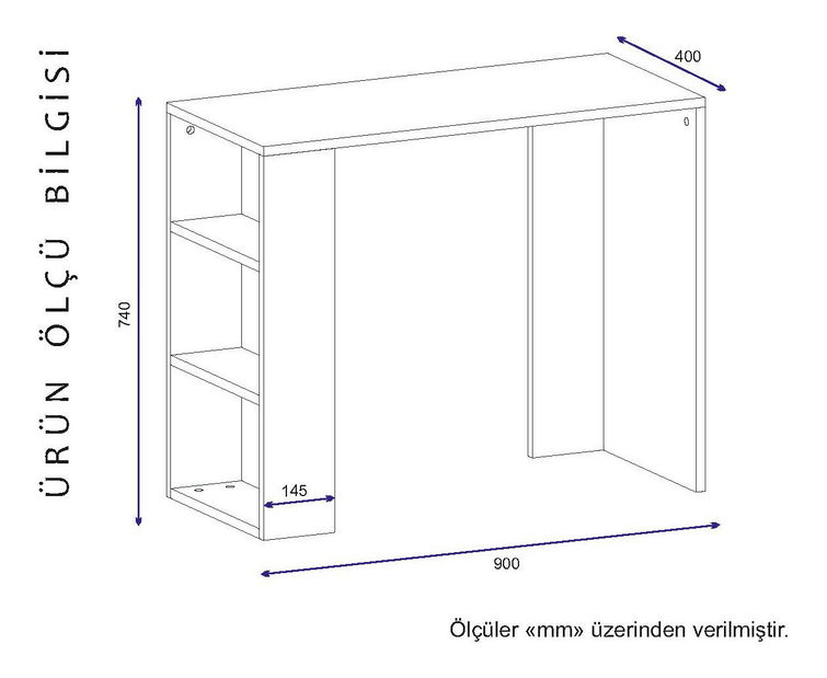 PC stolek Nataly (Bílá)